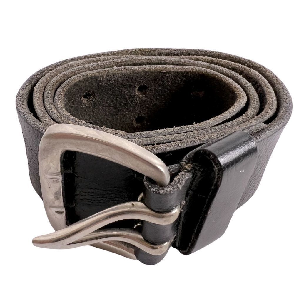 LEATHER BELT Size m black Women’s